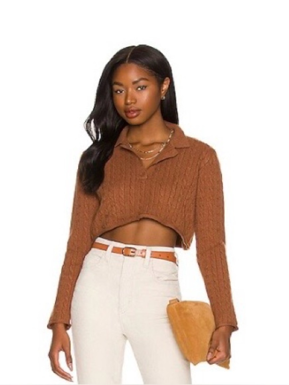 Callahan Daisy Polo in Color Root Beer